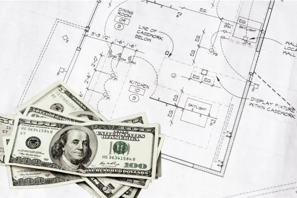 home remodel blueprint and funds