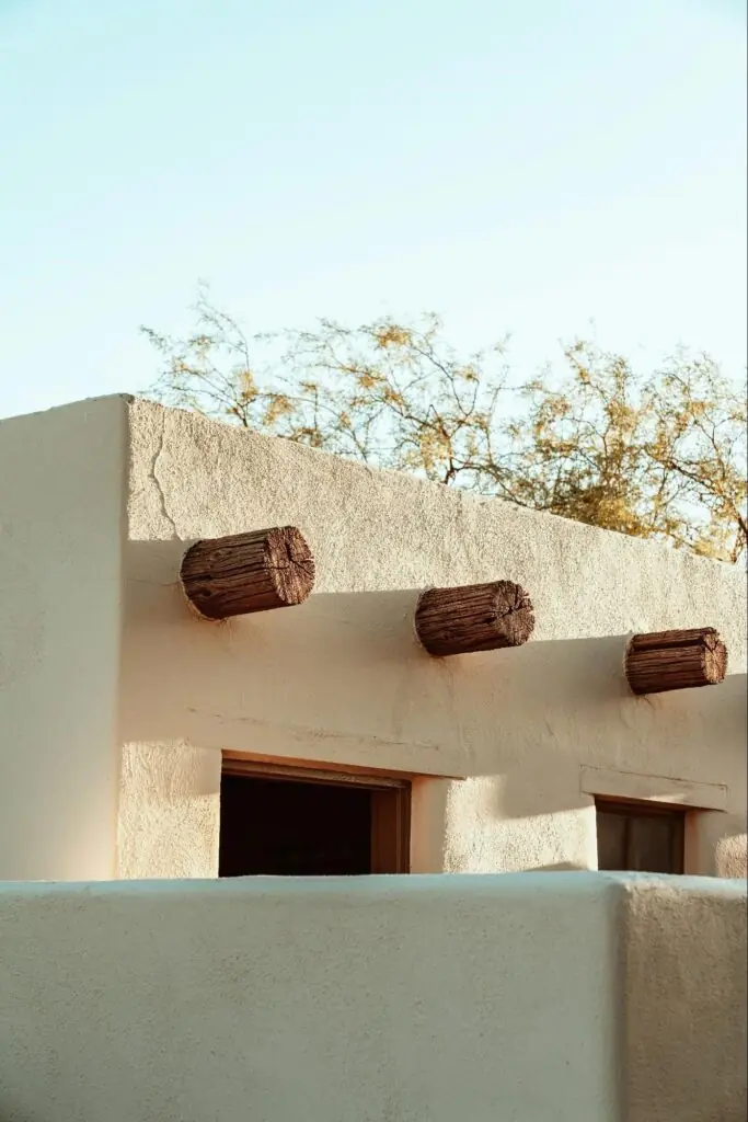 wood and stucco combination home exterior